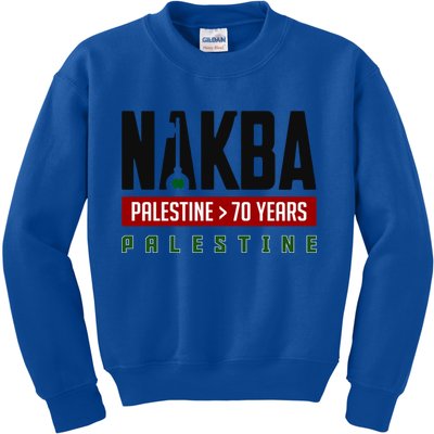 Free Gaza Palestine Quds Save Al Aqsa Mosque Proud Palestine Gift Kids Sweatshirt