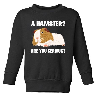 Funny Guinea Pig Not A Hamster Clothes Cavy Gift Guinea Pig Toddler Sweatshirt