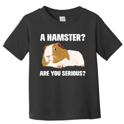 Funny Guinea Pig Not A Hamster Clothes Cavy Gift Guinea Pig Toddler T-Shirt