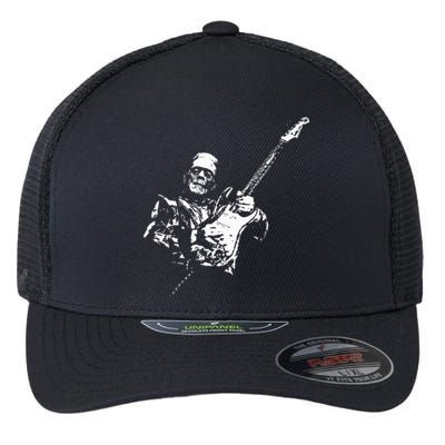 Frankenstein Guitar Player Flexfit Unipanel Trucker Cap