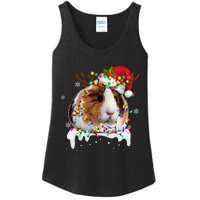 Funny Guinea Pig Reindeer Christmas Tree Light Guinea Pig Ladies Essential Tank