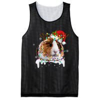 Funny Guinea Pig Reindeer Christmas Tree Light Guinea Pig Mesh Reversible Basketball Jersey Tank