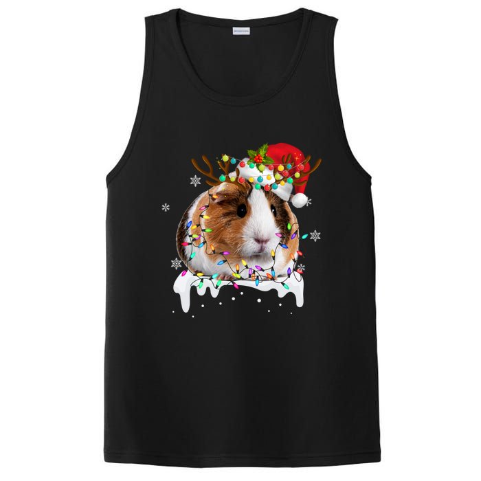 Funny Guinea Pig Reindeer Christmas Tree Light Guinea Pig PosiCharge Competitor Tank