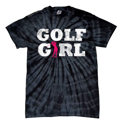 funny Golf  Player Golfer Golfing Silhouette Sport Tie-Dye T-Shirt