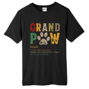 Funny Grand Paw Grandpa Dog Dad Definition Pawpa Fathers Day Tall Fusion ChromaSoft Performance T-Shirt