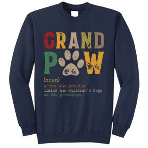 Funny Grand Paw Grandpa Dog Dad Definition Pawpa Fathers Day Sweatshirt