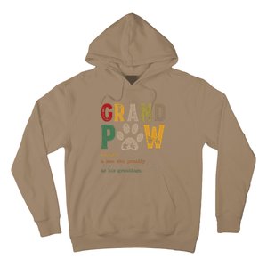 Funny Grand Paw Grandpa Dog Dad Definition Pawpa Fathers Day Hoodie