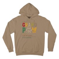 Funny Grand Paw Grandpa Dog Dad Definition Pawpa Fathers Day Hoodie