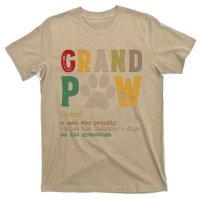 Funny Grand Paw Grandpa Dog Dad Definition Pawpa Fathers Day T-Shirt