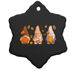 Fall Gnome Pumpkin Turkey  Thanksgiving Autumn Fall Ceramic Star Ornament