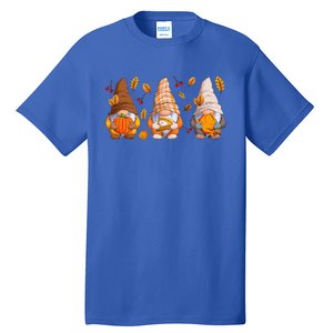 Fall Gnome Pumpkin Turkey  Thanksgiving Autumn Fall Tall T-Shirt