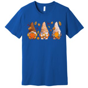 Fall Gnome Pumpkin Turkey  Thanksgiving Autumn Fall Premium T-Shirt