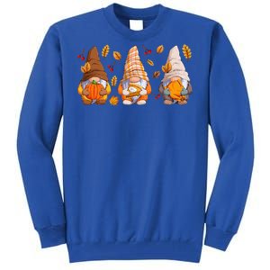 Fall Gnome Pumpkin Turkey  Thanksgiving Autumn Fall Tall Sweatshirt