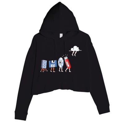 Funny Geek Programmer Nerd Developer – Computer Engineering Crop Fleece Hoodie