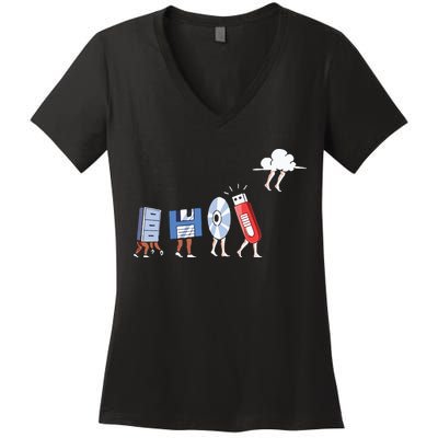Funny Geek Programmer Nerd Developer – Computer Engineering Women's V-Neck T-Shirt
