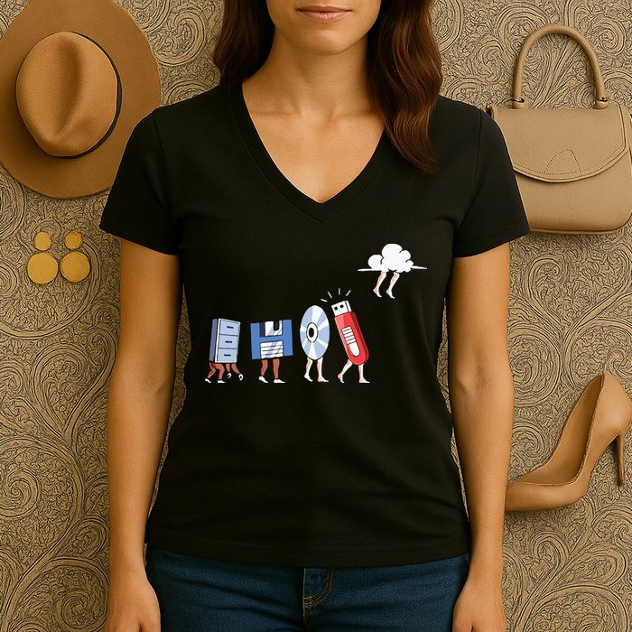 Funny Geek Programmer Nerd Developer – Computer Engineering Women's V-Neck T-Shirt