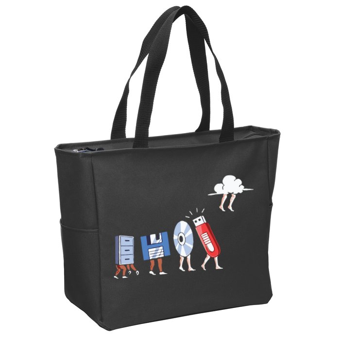 Funny Geek Programmer Nerd Developer – Computer Engineering Zip Tote Bag