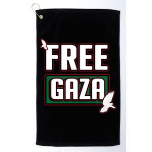 Free Gaza Palestine Free Palestine Help Gaza Palestine Gift Platinum Collection Golf Towel