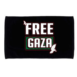 Free Gaza Palestine Free Palestine Help Gaza Palestine Gift Microfiber Hand Towel