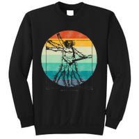 Funny Guitar Player Da Vinci Vitruvian Man Musicians Sweatshirt