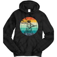 Funny Guitar Player Da Vinci Vitruvian Man Musicians Tie Dye Hoodie