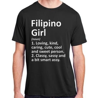 FILIPINO GIRL PHILIPPINES Gift Funny Country Roots Descent Adult ChromaSoft Performance T-Shirt