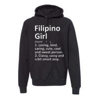 FILIPINO GIRL PHILIPPINES Gift Funny Country Roots Descent Premium Hoodie