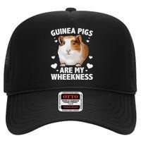 Funny Guinea Pig Design For Men Women Kids Guinea Pig Lovers High Crown Mesh Back Trucker Hat