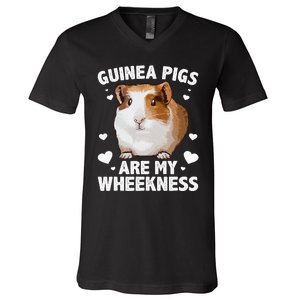 Funny Guinea Pig Design For Men Women Kids Guinea Pig Lovers V-Neck T-Shirt