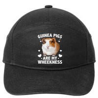 Funny Guinea Pig Design For Men Women Kids Guinea Pig Lovers 7-Panel Snapback Hat