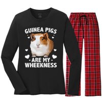 Funny Guinea Pig Design For Men Women Kids Guinea Pig Lovers Women's Long Sleeve Flannel Pajama Set 