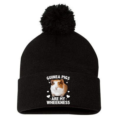 Funny Guinea Pig Design For Men Women Kids Guinea Pig Lovers Pom Pom 12in Knit Beanie