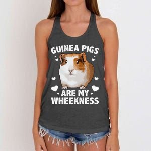 Funny Guinea Pig Design For Men Women Kids Guinea Pig Lovers Women's Knotted Racerback Tank