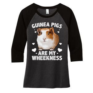 Funny Guinea Pig Design For Men Women Kids Guinea Pig Lovers Women's Tri-Blend 3/4-Sleeve Raglan Shirt