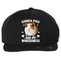 Funny Guinea Pig Design For Men Women Kids Guinea Pig Lovers Wool Snapback Cap