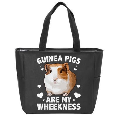 Funny Guinea Pig Design For Men Women Kids Guinea Pig Lovers Zip Tote Bag