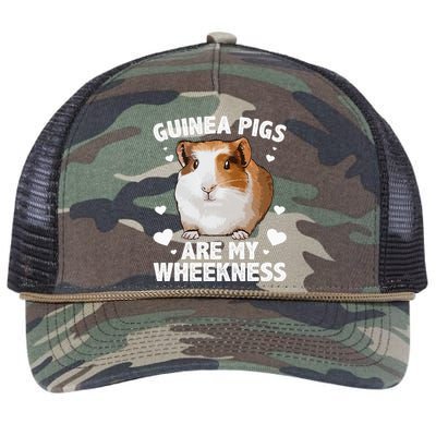 Funny Guinea Pig Design For Men Women Kids Guinea Pig Lovers Retro Rope Trucker Hat Cap