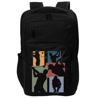 Funny Golf Player Cool Golfer Golfing Game Enthusiast Outfit Impact Tech Backpack