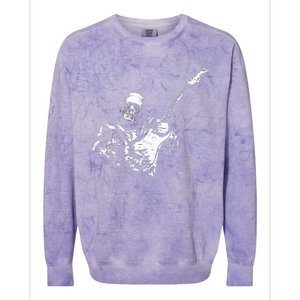 Frankenstein Guitar Player Colorblast Crewneck Sweatshirt