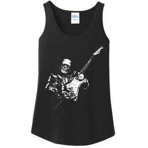 Frankenstein Guitar Player Ladies Essential Tank