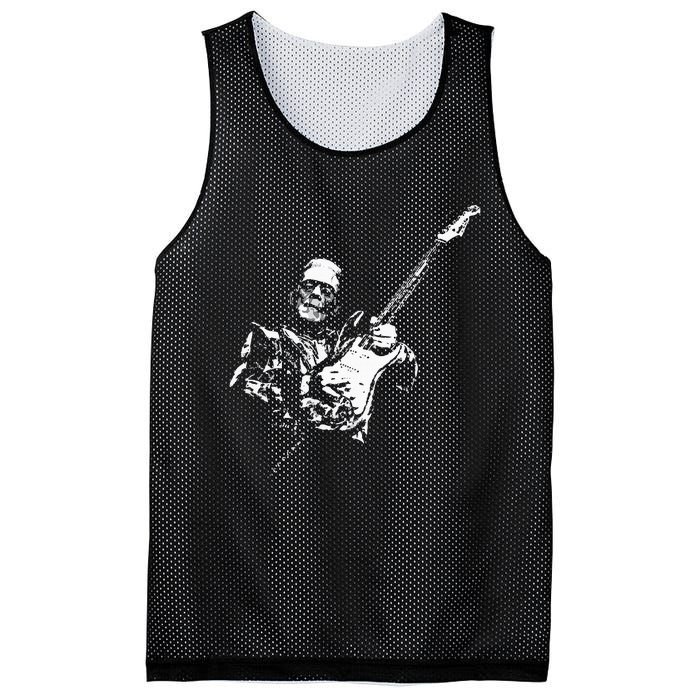 Frankenstein Guitar Player Mesh Reversible Basketball Jersey Tank