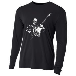 Frankenstein Guitar Player Cooling Performance Long Sleeve Crew