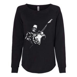 Frankenstein Guitar Player Womens California Wash Sweatshirt