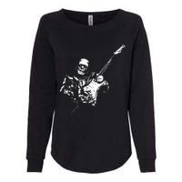 Frankenstein Guitar Player Womens California Wash Sweatshirt