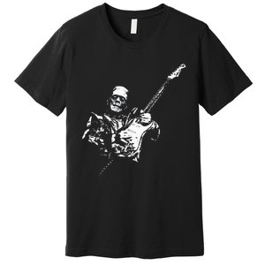 Frankenstein Guitar Player Premium T-Shirt