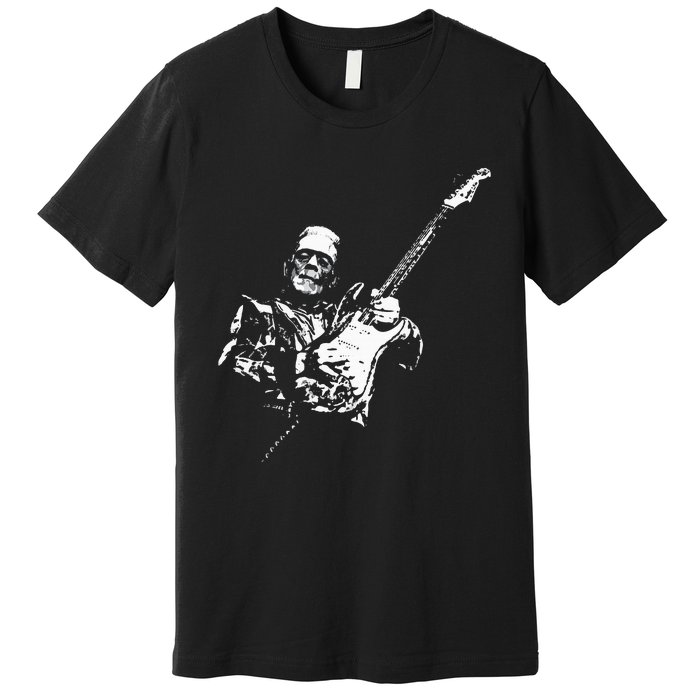 Frankenstein Guitar Player Premium T-Shirt