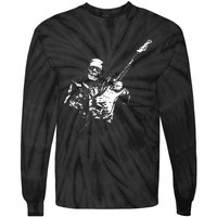 Frankenstein Guitar Player Tie-Dye Long Sleeve Shirt