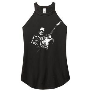 Frankenstein Guitar Player Women's Perfect Tri Rocker Tank