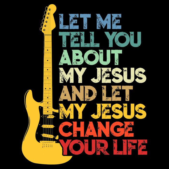 Funny Guitar Player Christian Bible Gift Backpack