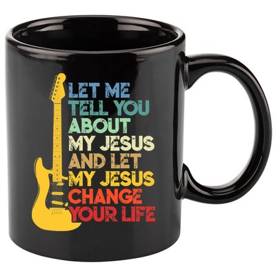 Funny Guitar Player Christian Bible Gift 11oz C Handle Ceramic Mug